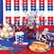 Beistle 6.5" x 6.5" Red, White & Blue Luncheon Napkins, 2 Packs of 16